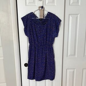 Mossimo Supply Co. Purple and Tan Patterned Dress